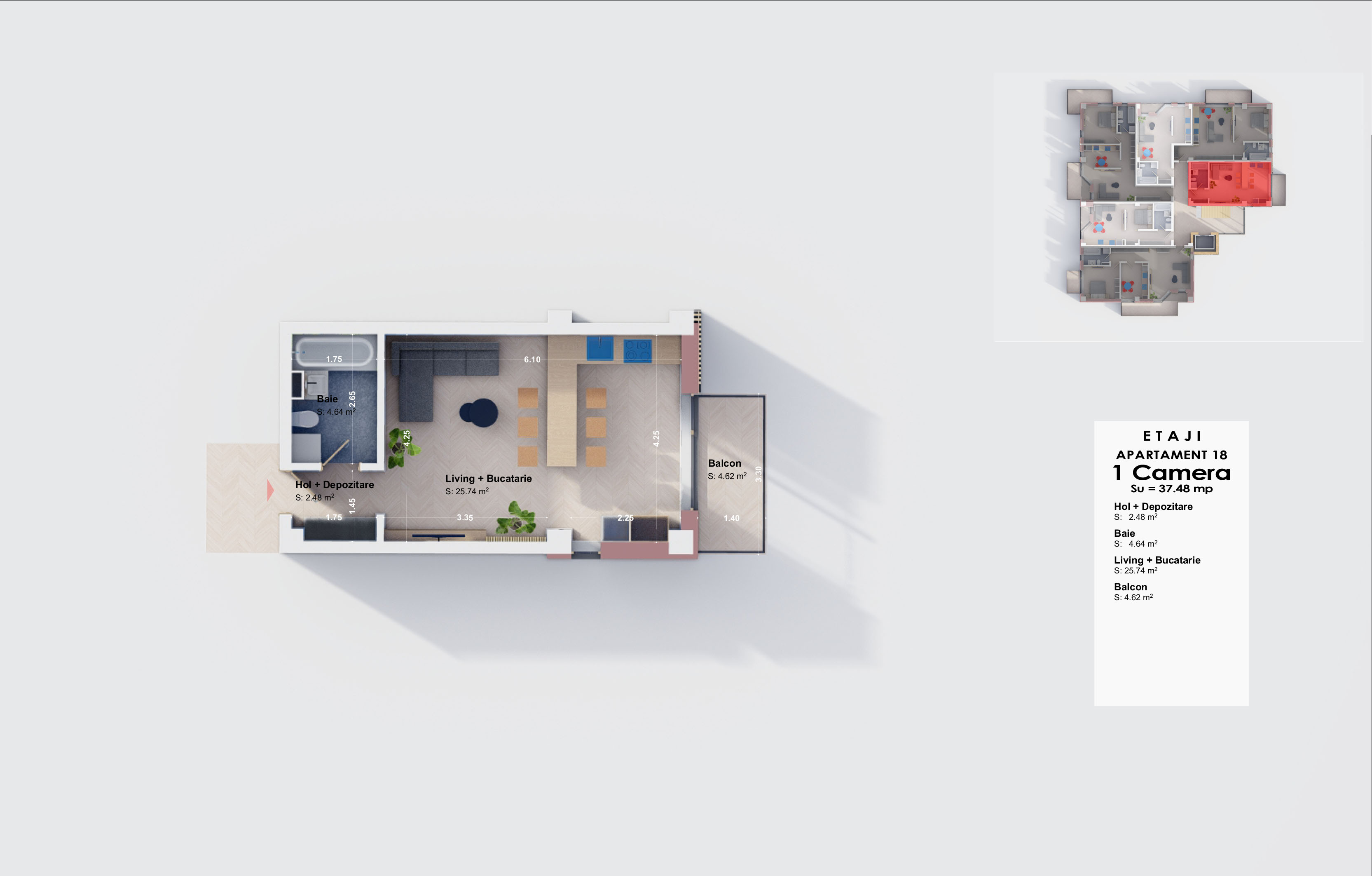 Apartament 18 - Etaj 1